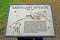 Historical marker of Lee's last attack April 9, 1865