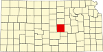 State map highlighting McPherson County