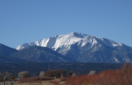Mount Princeton from the Collegiate Peaks Scenic Byway