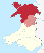 North Wales map