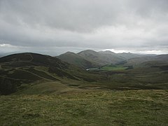 The Pentland Hills seen from Allermuir Hill