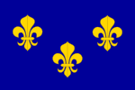 Die Fahne der Bourbonen von 1589 bis 1792 und wieder von 1815 bis 1848