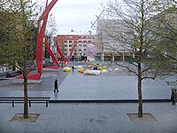 Schouwburgplein Urban park in Rotterdam, Netherlands