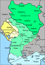 Occupation of Albania by Serbia, Montenegro, and Greece during the First Balkan War