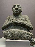 Room 56 - Statue of Kurlil, from the Temple of Ninhursag in Tell al-'Ubaid, southern Iraq, c. 2500 BC