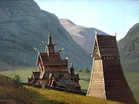 Stavkirken Borgund, 1833