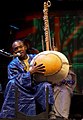 The Malian kora player Toumani Diabaté with his instrument (2007)