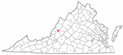 Location of Iron Gate, Virginia