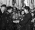 Image 28A welcoming ceremony for Sihanouk in China, 1956 (from Kingdom of Cambodia (1953–1970))