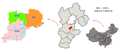 Location of Xiong'an New Area in Hebei