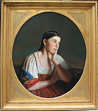 Portrait of a peasant girl (1st half of 19th century)