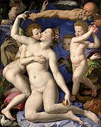 Angelo Bronzino - Venus, Cupid, Folly and Time - National Gallery, London