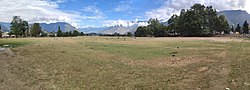 View of Chowgan Ground in Kishtwar town, Jammu and Kashmir, India