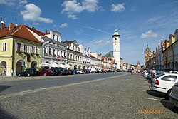 Míru Square, historical centre