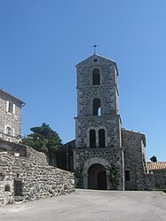 The church in Saint-Laurent-sous-Coiron