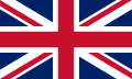 The Second Union Flag, 1801, incorporating Cross of Saint Patrick, following Union of Great Britain and Kingdom of Ireland.