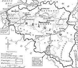 Map of the whole area under German occupation, c.1916 of which the General Government was part.