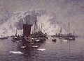 The fishing fleet at Reine, Gunnar Berg (1863–93)