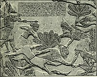 Death of Teumman and his son at the hands of the Assyrians under Ashurbanipal.[11]