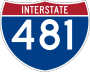 Interstate 481 marker