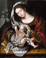 The Virgin and Child with white lilies and cherries, c. 1530