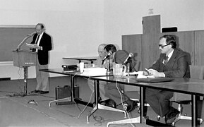 UFO Panel at the 1983 CSICOP Conference, Buffalo, NY with Robert Sheaffer (far right)
