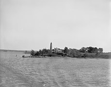 Lake Champlain, N.Y., Crown Point Leuchtturm zwischen 1890 und 1910.