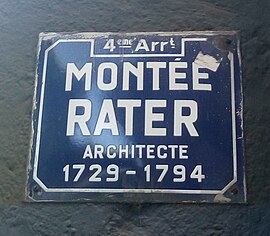 Street sign in the 4th arrondissement