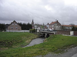 Center of the village and the Selle River