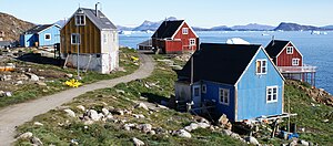 Wooden houses in Nuussuaq