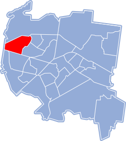 Location of Bacieczki District within Białystok