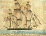 Ragusan ship "La Piccina Ester" with Civil ensign
