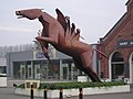 Sculpture in Grembergen, Belgium