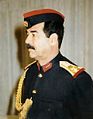 Image 9Saddam Hussein, a leading member of the revolutionary Arab Socialist Ba'ath Party, served as the fifth president of Iraq from 16 July 1979 until 9 April 2003. (from History of Iraq)