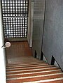 Staircase designed by Carlo Scarpa, at Castelvecchio Museum in Verona. Italy