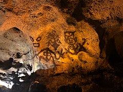 Taíno pictographs at the Cueva de las Maravillas National Park