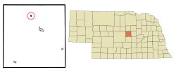 Location of Elyria, Nebraska