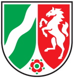 Vereinfachtes Wappen im „Nordrhein-Westfalen-Design“ (2007)