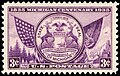 Image 20Commemorative stamp, issue of 1935, celebrating the 100th anniversary of Michigan statehood. (from Michigan)