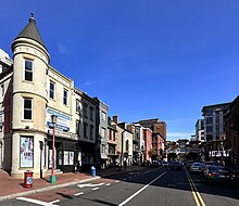 The 700 block of H Street NW in Chinatown. Constructed in the 19th century, the buildings are designated as contributing properties to the Downtown Historic District.