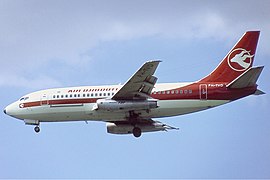 An Air Djibouti Boeing 737-200 in 1980.