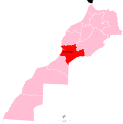 Location of Ait Melloul