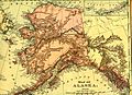 Image 23Alaska in 1895 (Rand McNally). The boundary of southeastern Alaska shown is that claimed by the United States before the conclusion of the Alaska boundary dispute. (from History of Alaska)