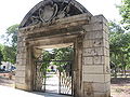 Main gate of the barracks of Spanish Guards, now relocated to a nearby public park in Aranjuez