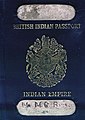 British Indian passport issued during the colonial days