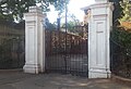 Gate on Beatrice Lane also used as the main entrance