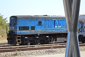 Botswana railways Train at Francistown station