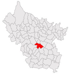 Location within Buzău County