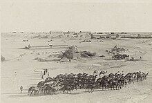Magdhaba, with camels in foreground