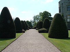 Garden alongside the castle